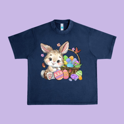 Easter Bunny Urban Heavy Tee Designed By Maliassmallbusiness
