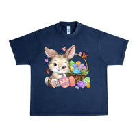 Navy easter bunny Urban Heavy Tee - MaliasSmallBusiness