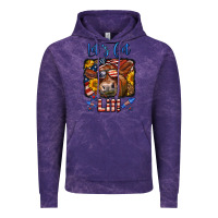 Cloud Purple let's get lit 4th of july cow Vintage Hoodie - LillyAllenDesigns