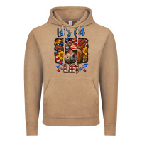 Vintage Coffee let's get lit 4th of july cow Vintage Hoodie - LillyAllenDesigns