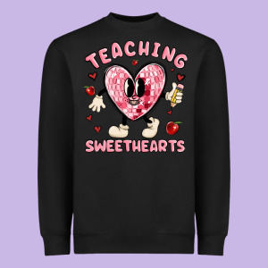Teaching Sweethearts Heavyweight Sweatshirt Designed By Maliassmallbusiness