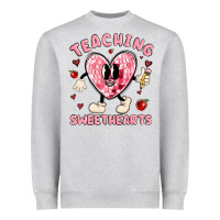 Heather Grey teaching sweethearts Heavyweight Sweatshirt - MaliasSmallBusiness