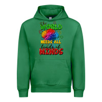 Emerald The world needs all kinds of minds Urban Hoodie - FaDigitalArtStudio
