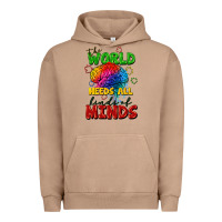 Pigment Burro The world needs all kinds of minds Urban Hoodie - FaDigitalArtStudio