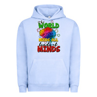 Pigment Grape Ice The world needs all kinds of minds Urban Hoodie - FaDigitalArtStudio