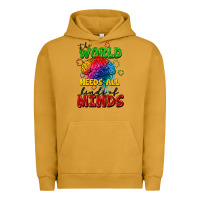 Pigment Peanut Butter The world needs all kinds of minds Urban Hoodie - FaDigitalArtStudio