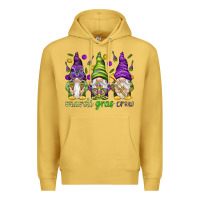 Antique Gold Mardi Gras crew with gnomies Premium Hoodie - HowdyJamesFarm
