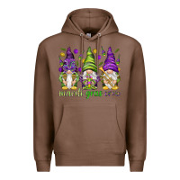 Chestnut Mardi Gras crew with gnomies Premium Hoodie - HowdyJamesFarm