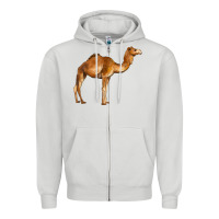 Dove Grey camel Zipper Hoodie - BarkalooDesign