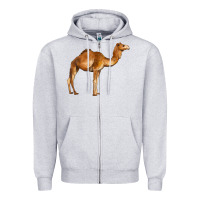 Heather Grey camel Zipper Hoodie - BarkalooDesign
