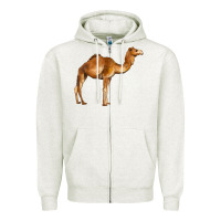 Oatmeal Heather camel Zipper Hoodie - BarkalooDesign
