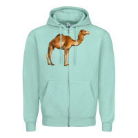Seafoam camel Zipper Hoodie - BarkalooDesign