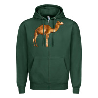 Sports Green camel Zipper Hoodie - BarkalooDesign
