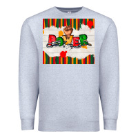 Heather Grey juneteenth black power Premium Sweatshirt - TumblerDesignByShophia