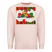 Pale Pink juneteenth black power Premium Sweatshirt - TumblerDesignByShophia