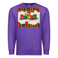 Purple juneteenth black power Premium Sweatshirt - TumblerDesignByShophia