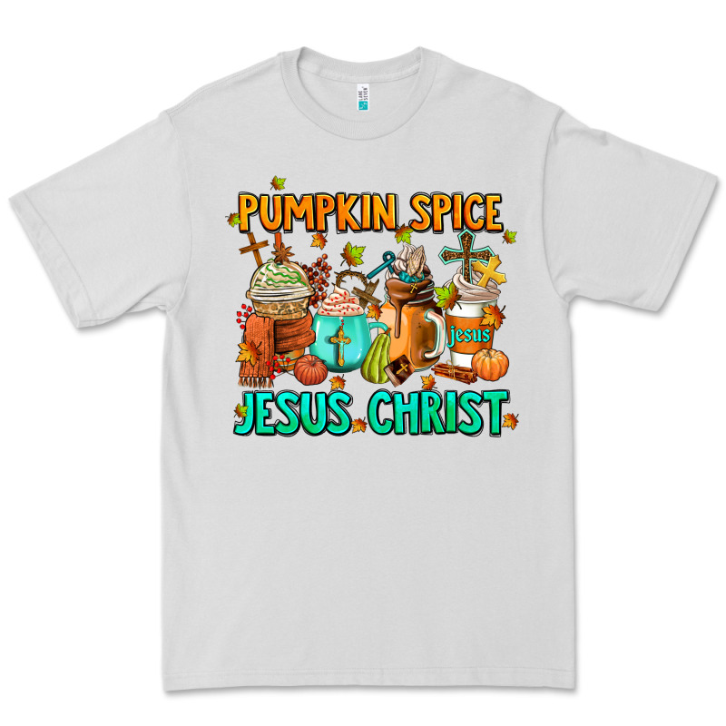 Pumpkin Spıce Jesus Christ Coffee Cups Premium Tee by AdoDesignShop | Teevron