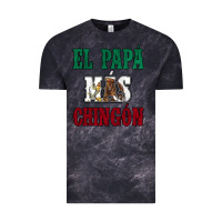 Cloud Black El Papa Mas Chingon Mexican Flag Vintage Tee - Jasminsmagicworld