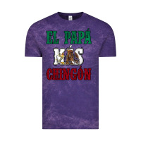 Cloud Purple El Papa Mas Chingon Mexican Flag Vintage Tee - Jasminsmagicworld