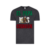 Vintage Black El Papa Mas Chingon Mexican Flag Vintage Tee - Jasminsmagicworld
