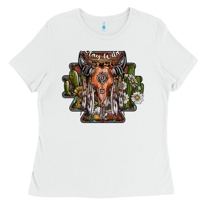 Stay Wild Ladies Tee by SublimationCraftShop | Teevron