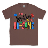 Chestnut my brother is ausome autism Classic Tee - MaliasSmallBusiness