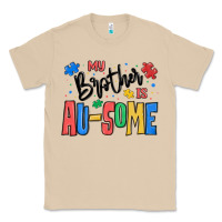 Mushroom my brother is ausome autism Classic Tee - MaliasSmallBusiness