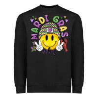 Black mardi gras vibes Heavyweight Sweatshirt - MaliasSmallBusiness