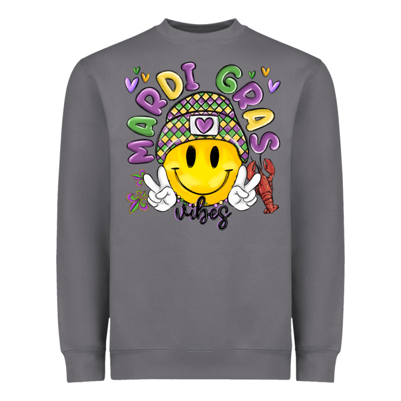 Mardi Gras Vibes Heavyweight Sweatshirt by MaliasSmallBusiness | Teevron