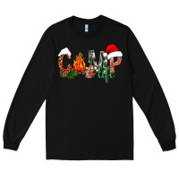 Black christmas camp life Long Sleeve Tee - NancyCooperArtShop