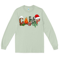 Matcha christmas camp life Long Sleeve Tee - NancyCooperArtShop