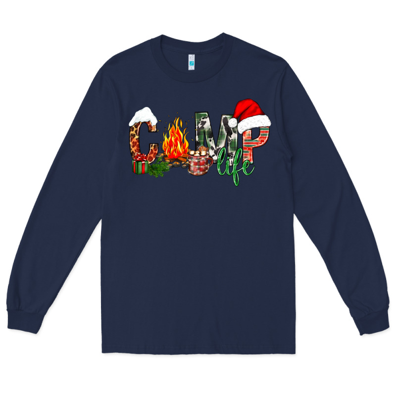 Christmas Camp Life Long Sleeve Tee by NancyCooperArtShop | Teevron