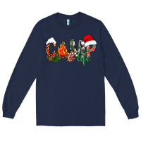 Navy christmas camp life Long Sleeve Tee - NancyCooperArtShop