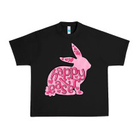 Black happy easter rabbit Urban Heavy Tee - MaliasSmallBusiness