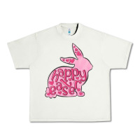 Pistachio happy easter rabbit Urban Heavy Tee - MaliasSmallBusiness
