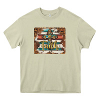 Mossy faith cross mousepad Heavy Core Tee - BarkalooDesign