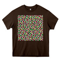 Chocolate Brown christmas leopard Heavy Core Tee - FaDigitalArtStudio