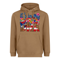 Toasted Coconut its in my dna puerto rico Heavyweight Hoodie - texasbilliewilder
