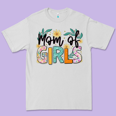 Mom Of Girls Premium Tee Designed By Jahusdesignshop
