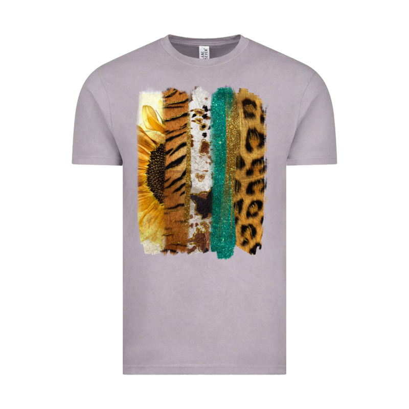 Leopard Sunflower Brush Strokes Vintage Tee by Jasminsmagicworld | Teevron
