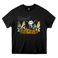 Black blessed Heavy Core Tee - CowhideDigitalArt