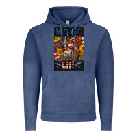 Vintage Denim Western Let's Get Lit Cow Vintage Hoodie - LillyAllenDesigns