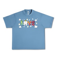 Pebble Blue love tooth and tooth fairy Urban Heavy Tee - AdoDesignShop