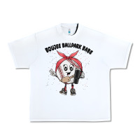 White boujee ballpark babe Urban Heavy Tee - MaliasSmallBusiness