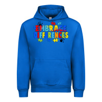 Cobalt Embrace differences Urban Hoodie - FaDigitalArtStudio