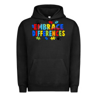 Pigment Black Embrace differences Urban Hoodie - FaDigitalArtStudio