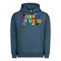 Pigment Midnight Navy Embrace differences Urban Hoodie - FaDigitalArtStudio