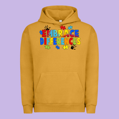 Embrace Differences Urban Hoodie Designed By Fadigitalartstudio