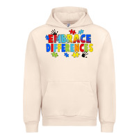 Sandshell Embrace differences Urban Hoodie - FaDigitalArtStudio