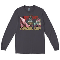 Smoke busy doing cowgirl shit liquor boots cigarette Long Sleeve Tee - NancyCooperArtShop